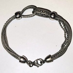 .925 Locked Loop, Size 7 Bracelet